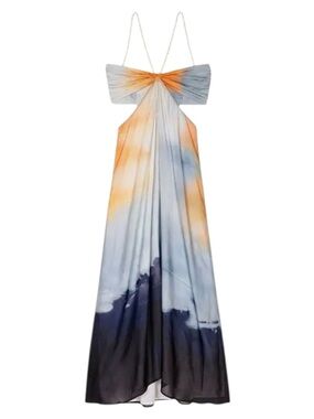 NWT Maje Ombré Maxi dress Chain Straps Size 34 US 2